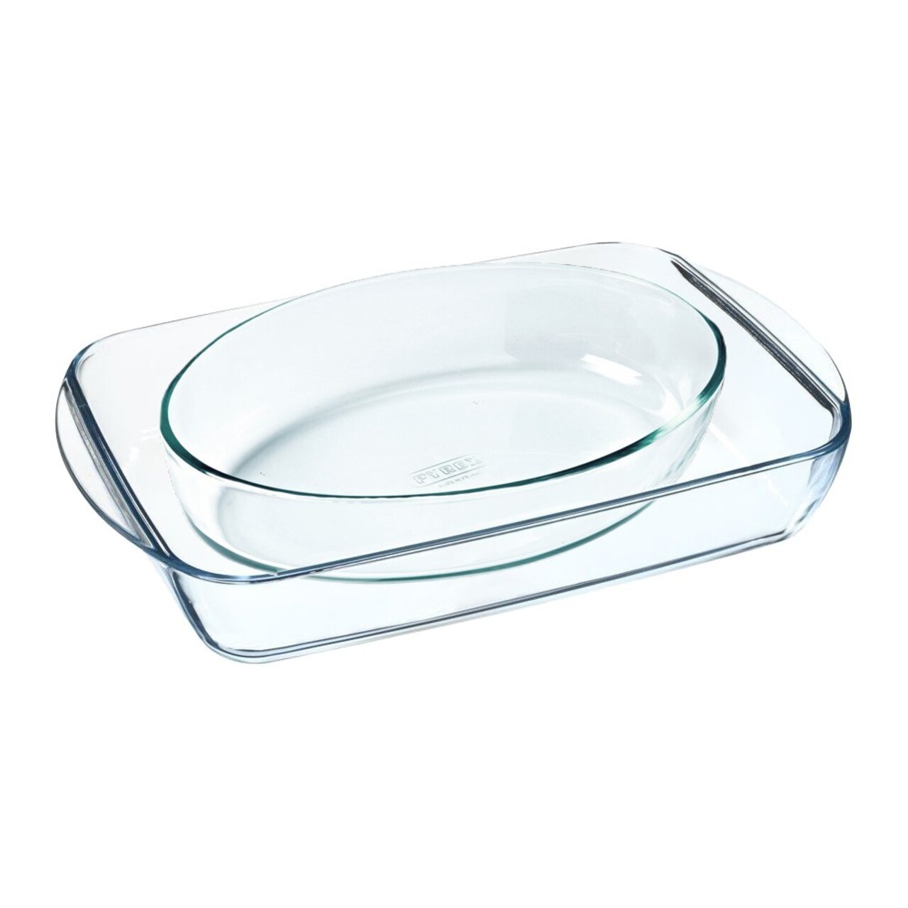 Set 2 vase, sticla termorezistenta, 2,7L/2,2L - Pyrex - imagine 4